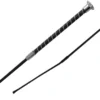 Woof Wear Twisted Dressage Whip Black/Silver 100 -Equestrian Supply Store 0004073 WH0002 BKSI