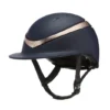 Charles Owen Halo Luxe Hat Wide Peak With MIPS - Navy/Rose Gold -Equestrian Supply Store 01.11.2120 20CO1174