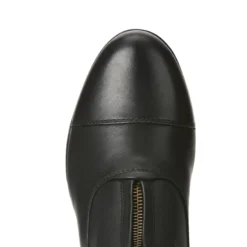Ariat Women's Heritage IV Zip Paddock Boot Black -Equestrian Supply Store 10020128 toe