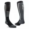 Ariat AriatTEK Slimline Performance Socks Black/Sleet -Equestrian Supply Store 10033428 front