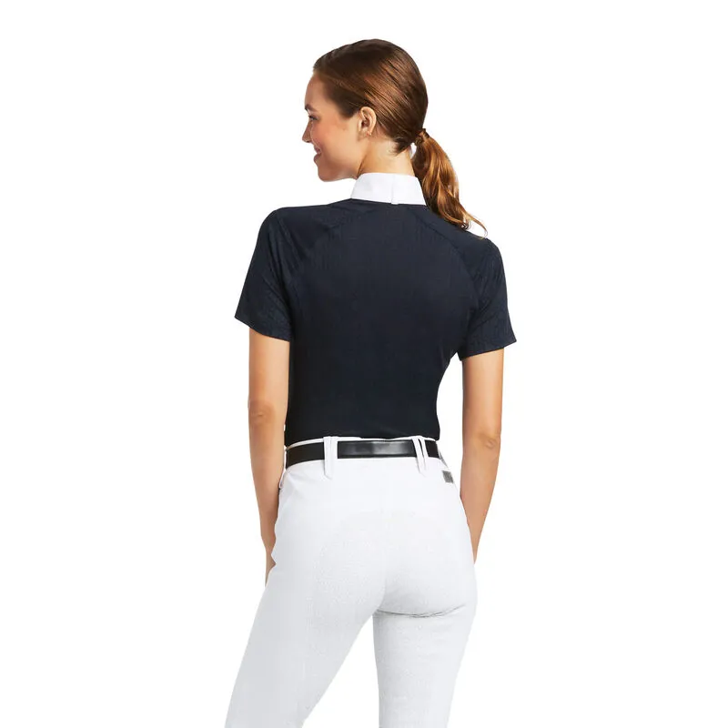 Ariat Women's Showstopper Show Shirt Navy 4 Ariat Women's Showstopper Show Shirt Navy - Image 2