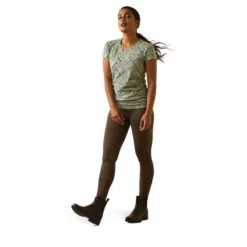 Ariat Women's Snaffle T-Shirt Basil Heather -Equestrian Supply Store 10043353 full