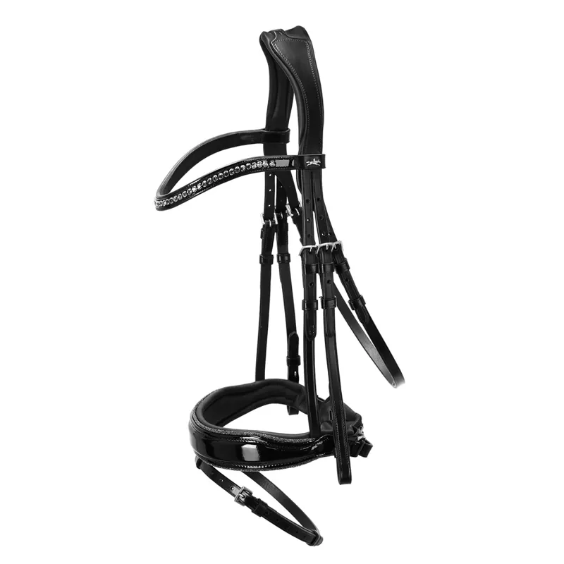 Schockemohle Stanford Glam Bridle Black-Patent-Silver 3 Schockemohle Stanford Glam Bridle Black-Patent-Silver