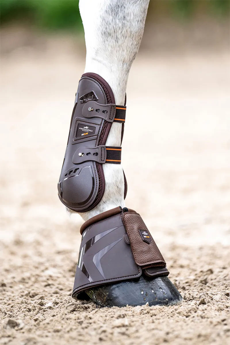 Schockemohle Air Flow Champion Tendon Boots Brown - Image 4