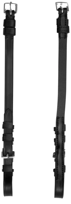 Schockemohle Cheek Pieces With Buckles Black-Gold