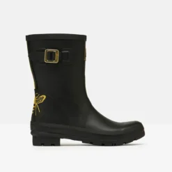 Joules Molly Printed Welly - Gold Etched Bee -Equestrian Supply Store 212646 GLDBEE 1