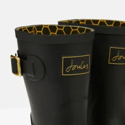 Joules Molly Printed Welly - Gold Etched Bee -Equestrian Supply Store 212646 GLDBEE 2