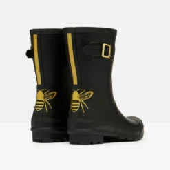 Joules Molly Printed Welly - Gold Etched Bee