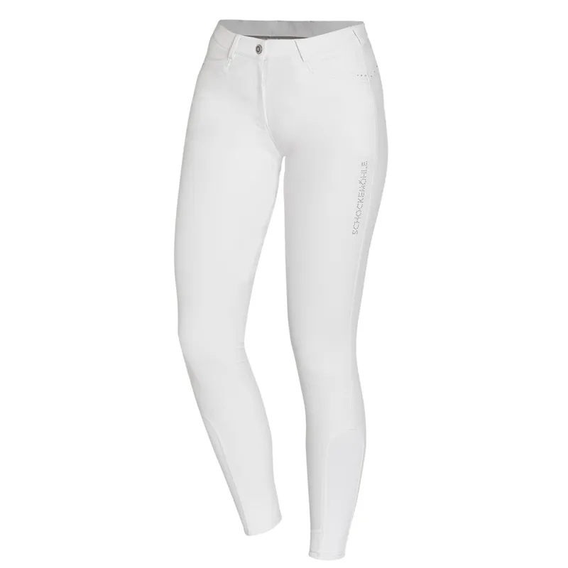 Schockemohle Summer Daliah Knee Grip Breeches White 3 Schockemohle Summer Daliah Knee Grip Breeches White