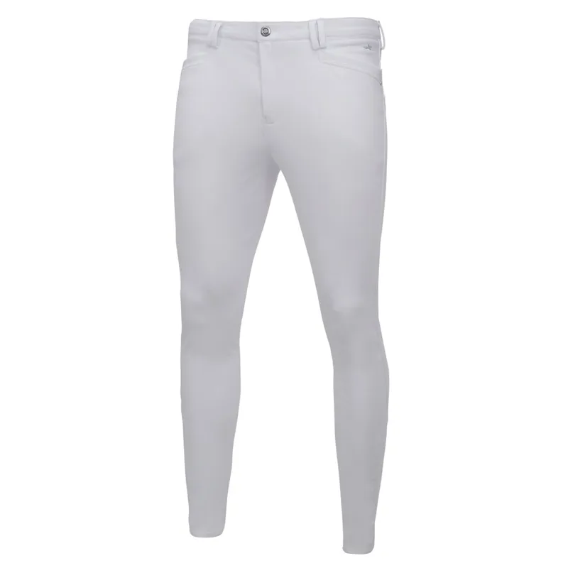 Schockemohle Summer Dakota Men's Full Seat Breeches White 3 Schockemohle Summer Dakota Men's Full Seat Breeches White