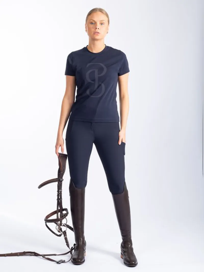 PS Of Sweden Signe Short Sleeve Top - Navy 4 PS Of Sweden Signe Short Sleeve Top - Navy - Image 2