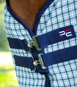 Premier Equine 3D Waffle Cooler Rug Grey -Equestrian Supply Store 3D Waffle Cooler Grey Check 3