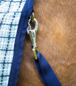 Premier Equine 3D Waffle Cooler Rug Grey -Equestrian Supply Store 3D Waffle Cooler Grey Check 6