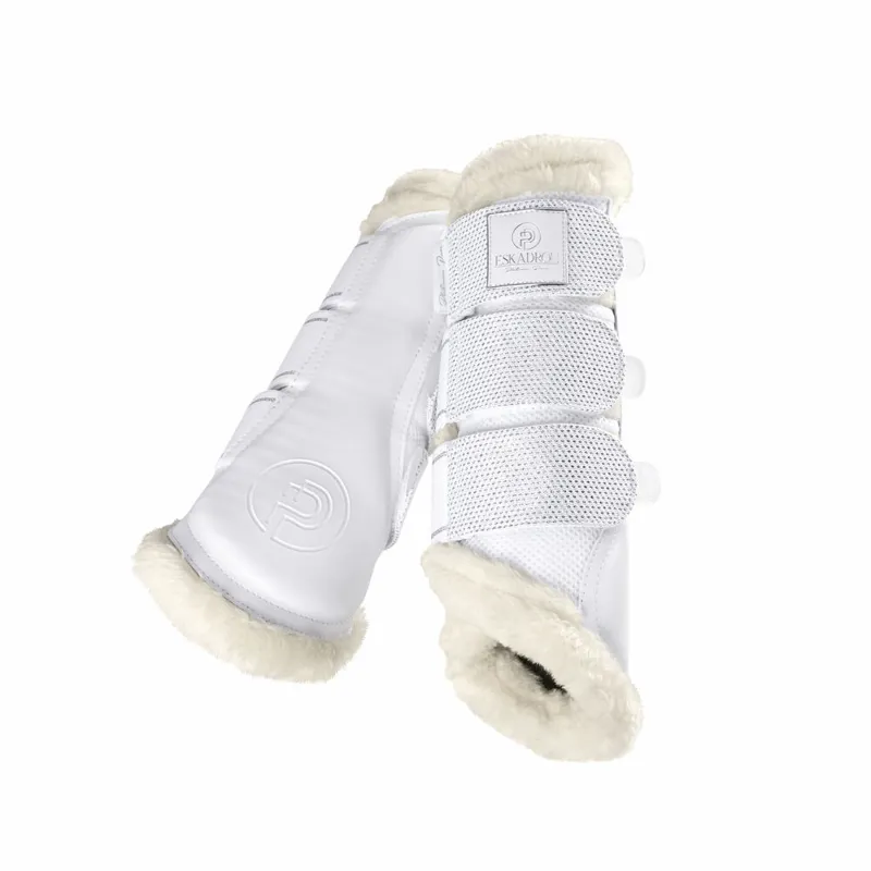 Eskadron Platinum Pure Mesh Evo-Wool Tendon Boots White 4 Eskadron Platinum Pure Mesh Evo-Wool Tendon Boots White - Image 2