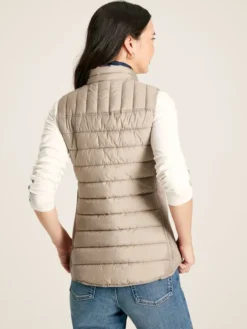 Joules Women's Whitlow Padded Gilet - Pearl -Equestrian Supply Store 672083s2