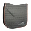 Schockemohle Dynamite Dressage With Logo Saddle Pad Grey Melange-Orange