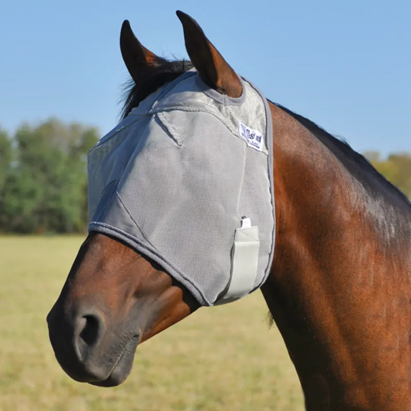 Cashel Crusader Standard Fly Mask In Grey 3 Cashel Crusader Standard Fly Mask In Grey