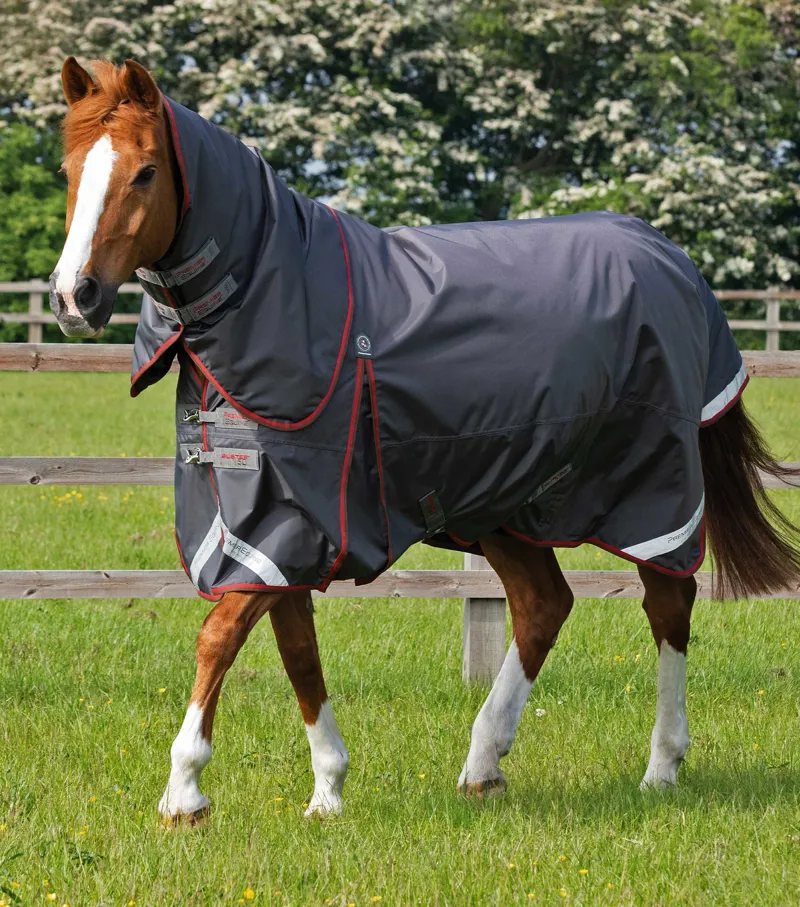 Premier Equine Buster 150g Turnout With Classic Neck Cover Grey 3 Premier Equine Buster 150g Turnout With Classic Neck Cover Grey