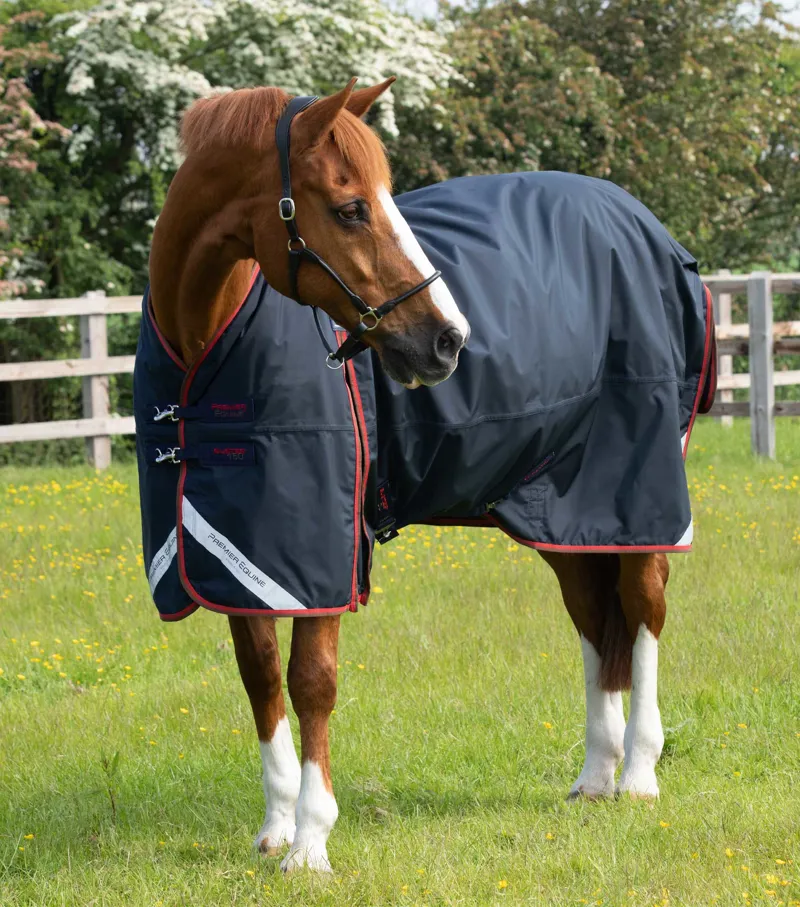 Premier Equine Buster 150g Turnout With Classic Neck Cover Navy 5 Premier Equine Buster 150g Turnout With Classic Neck Cover Navy - Image 3