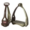 Acavallo Opera Stirrups Brown -Equestrian Supply Store Acavallo Opera Stirrups BrownGold 1