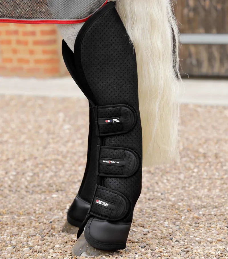 Premier Equine Airtechnology Knee Pro-Tech Horse Travel Boots Black 4 Premier Equine Airtechnology Knee Pro-Tech Horse Travel Boots Black - Image 2
