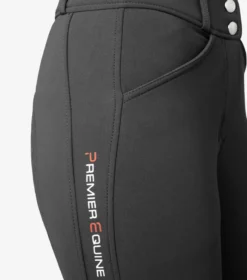 Premier Equine Alto Ladies Full Seat Gel Riding Breeches Anthracite -Equestrian Supply Store Alto Ladies Gel Full Seat Riding Breeches Anthracite 5
