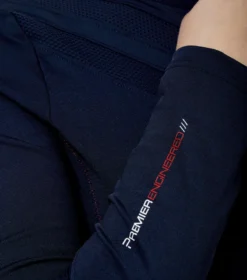 Premier Equine Arclos Ladies Technical Long Sleeve Riding Top Navy -Equestrian Supply Store Arclos Ladies Technical Long Sleeved Training Top Navy 6