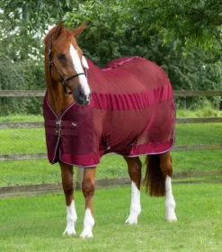 Premier Equine Arisca Scrim Cooler Burgundy