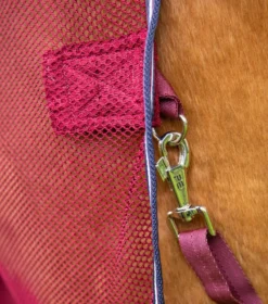 Premier Equine Arisca Scrim Cooler Burgundy -Equestrian Supply Store Arisca Scrim Cooler Burgundy 6