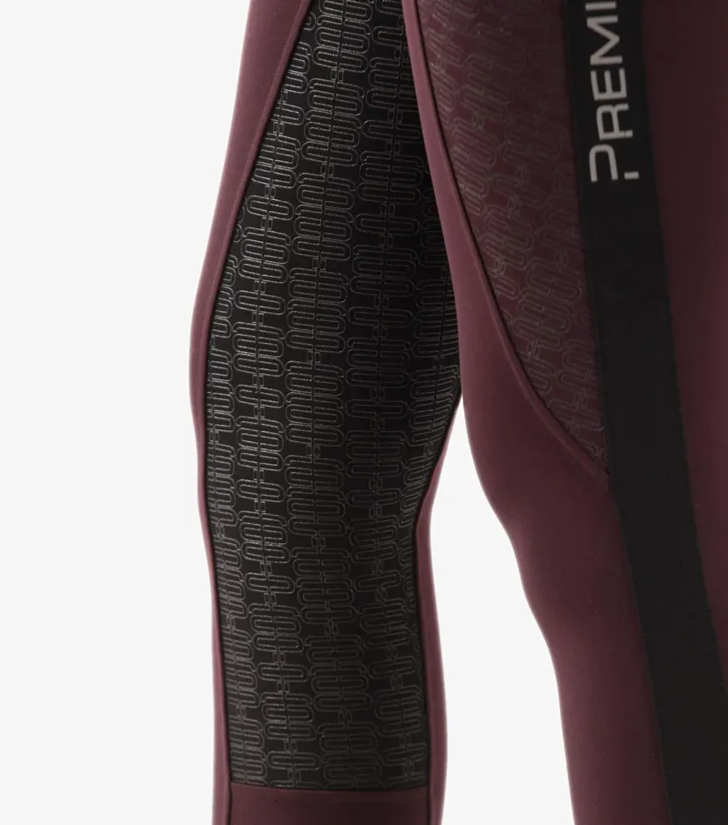 Premier Equine Astrid Girls Full Seat Gel Pull On Riding Tights Wine 8 Premier Equine Astrid Girls Full Seat Gel Pull On Riding Tights Wine - Image 6