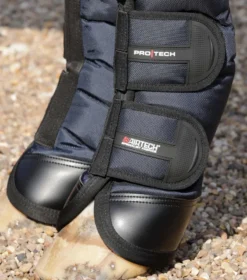 Premier Equine Ballistic Knee Pro-Tech Horse Travel Boots Navy -Equestrian Supply Store Ballistic Knee Pro Tech Travel Boots Navy 4