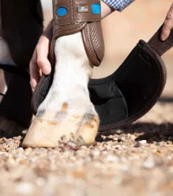 Premier Equine Ballistic No-Turn Over Reach Boots Brown/Black -Equestrian Supply Store Ballistic No Turn Over Reach Boots Black Brown 1