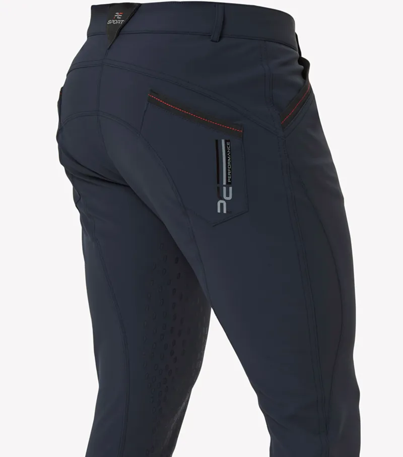 Premier Equine Barusso Men's Gel Knee Breeches Navy 5 Premier Equine Barusso Men's Gel Knee Breeches Navy - Image 3