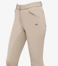 Premier Equine Brava Girls Full Seat Gel Riding Breeches Beige -Equestrian Supply Store Brava girls breeches beige 2