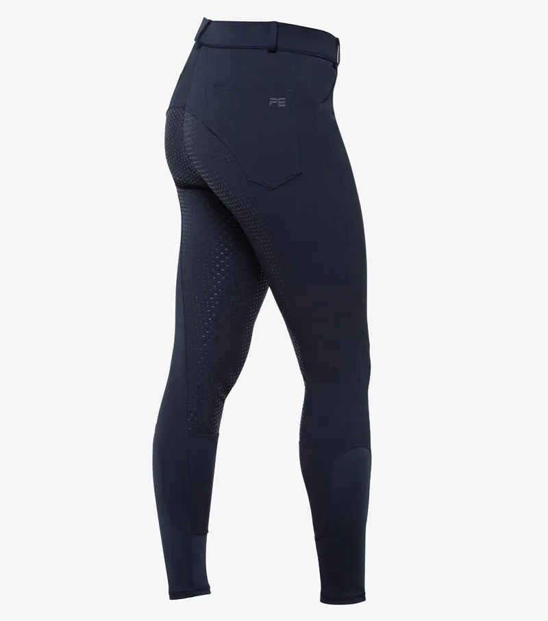Premier Equine Brava Girls Full Seat Gel Riding Breeches Navy 4 Premier Equine Brava Girls Full Seat Gel Riding Breeches Navy - Image 2