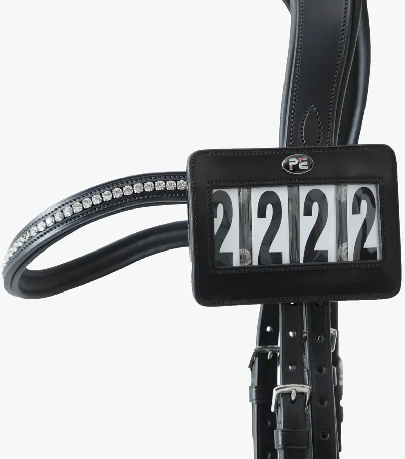 Premier Equine Bridle Competition Number Holder 3 Premier Equine Bridle Competition Number Holder