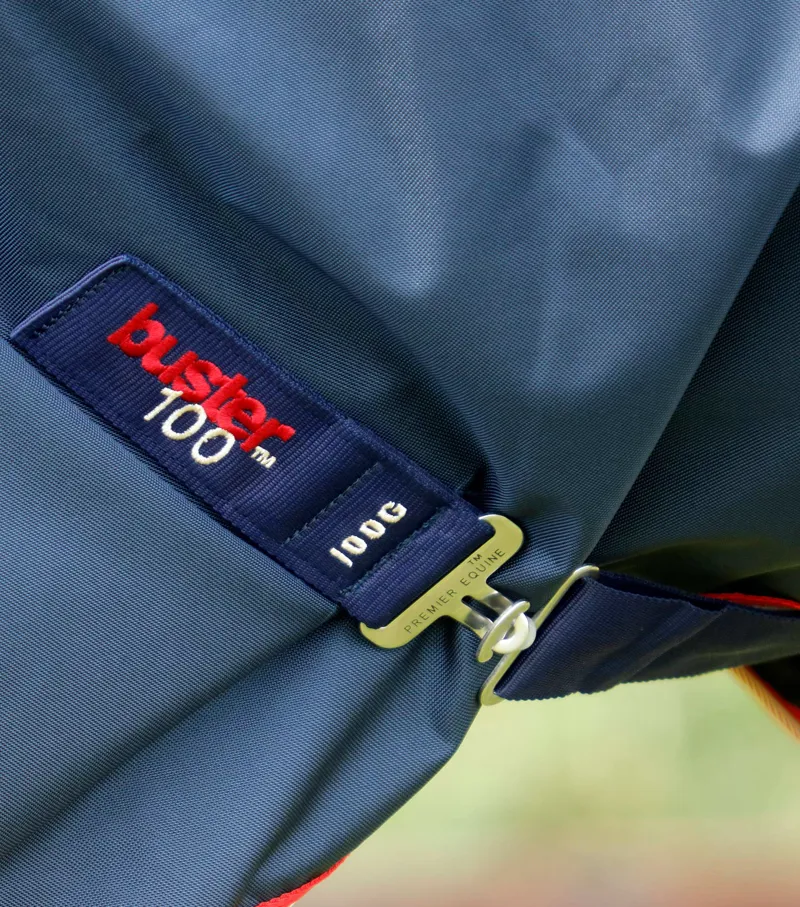 Premier Equine Buster 100g Turnout Rug With Snug-Fit Neck Cover Navy 7 Premier Equine Buster 100g Turnout Rug With Snug-Fit Neck Cover Navy - Image 5