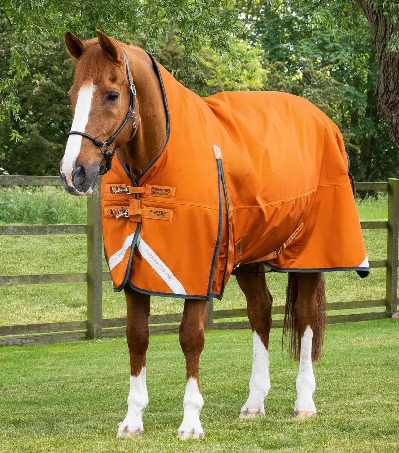 Premier Equine Buster Hardy 400g Half Neck Turnout Rug Burnt Orange 3 Premier Equine Buster Hardy 400g Half Neck Turnout Rug Burnt Orange