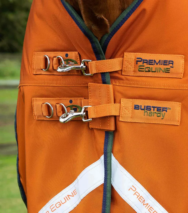 Premier Equine Buster Hardy 400g Half Neck Turnout Rug Burnt Orange 4 Premier Equine Buster Hardy 400g Half Neck Turnout Rug Burnt Orange - Image 2