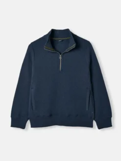 Joules Women's Anisa Quilted Zip Sweatshirt - French Navy -Equestrian Supply Store C44132s5