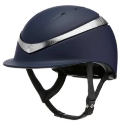 Charles Owen Halo Hat Navy Matt / Platinum