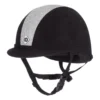 Charles Owen YR8 Sparkly Centre Children's Velvet Riding Hat Black / Silver 2 Charles Owen YR8 Sparkly Centre Children's Velvet Riding Hat Black / Silver -Equestrian Supply Store Charles Owen YR8 Sparkly Centre Childrens Velvet Riding Hat 1