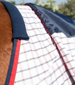 Premier Equine Combo Cotton Sheet Red Check -Equestrian Supply Store Combo Cotton Stable Sheet Red Check 6