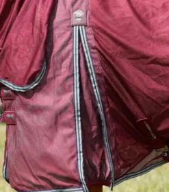 Premier Equine Combo Mesh Air Fly Rug With Surcingles Wine -Equestrian Supply Store Combo Mesh Air Fly Rug with Surcingles Wine 3