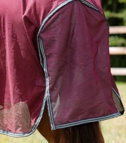Premier Equine Combo Mesh Air Fly Rug With Surcingles Wine -Equestrian Supply Store Combo Mesh Air Fly Rug with Surcingles Wine 6