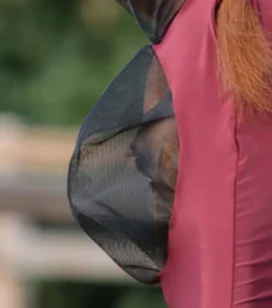 Premier Equine Comfort Tech Xtra Lycra Fly Mask Wine -Equestrian Supply Store Comfort Tech Lycra Fly Mask Wine 4 2