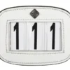 LeMieux Saddle Number Holder Square White Plain -Equestrian Supply Store Competition20Number20White
