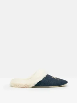 Joules Women's Slippet Luxe Mule Slipper - French Navy -Equestrian Supply Store D01657s