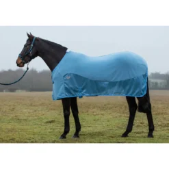 JHL Essential Fleece Mesh Rug In Blue