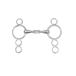 JHL Pro Steel Continental 4-Ring French Link In Silver